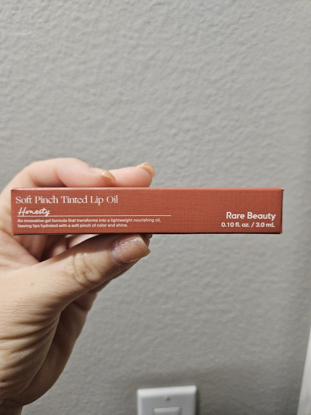 🌞 5/$40 Rare Beauty Soft Pinch Tinted Lip Oil - Honesty (Warm Coral Pink)